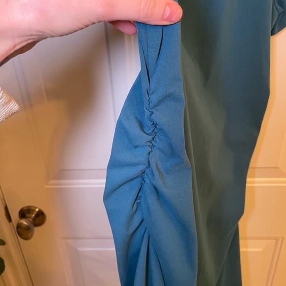 Thyme Maternity Blue Midi Dress - Picture 3 of 6